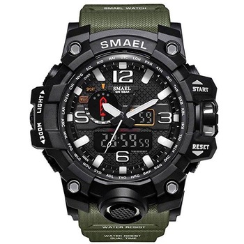 ceas barbatesc smael sport cronograf militar army dual-time shock resistant cronometru alarma rezistent la apa imagen 15_0_
0