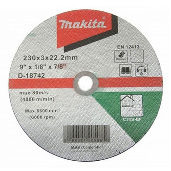 Disc taiere piatra Makita, 230 x 22.2 x 3 mm, D-18742 Disc taiere piatra Makita, 230 x 22.2 x 3 mm, D-18742