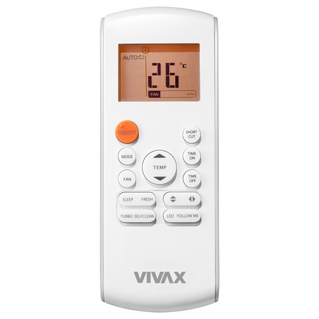 Aer conditionat Vivax ACP-12CH35AEQI Q-Design, Kit de instalare inclus, R32, Inverter, 12000 BTU/h, Clasa A++, ecran LCD, Pornire silentioasa, Sleep mode, Turbo mode, Timer, Protectie Anti-Inghet, Autocuratare