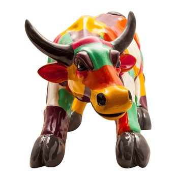 Statueta Taur Coco Maison, 77 x 32 x 43 cm, Multicolor Statueta Taur Coco Maison, 77 x 32 x 43 cm, Multicolor