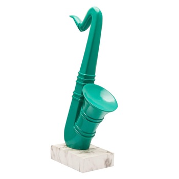 Statueta Saxofon Youniq, 40 cm, Verde Statueta Saxofon Youniq, 40 cm, Verde