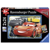 puzzle ravensburger - disney cars 3 pot sa castig 2 in 1 2x24 piese imagen 2_0_
0
