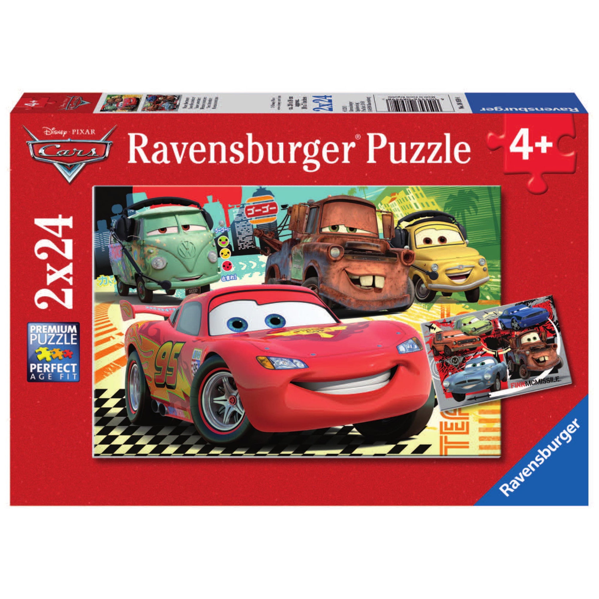 Puzzle Ravensburger - Disney Cars, 2 in 1, 2x24 piese - eMAG.ro