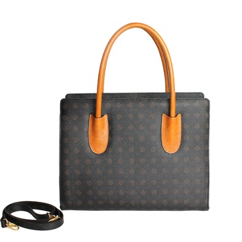 Geanta Dama Canvas si Piele Naturala, Maro Inchis 3101 Geanta Dama Canvas si Piele Naturala, Maro Inchis 3101