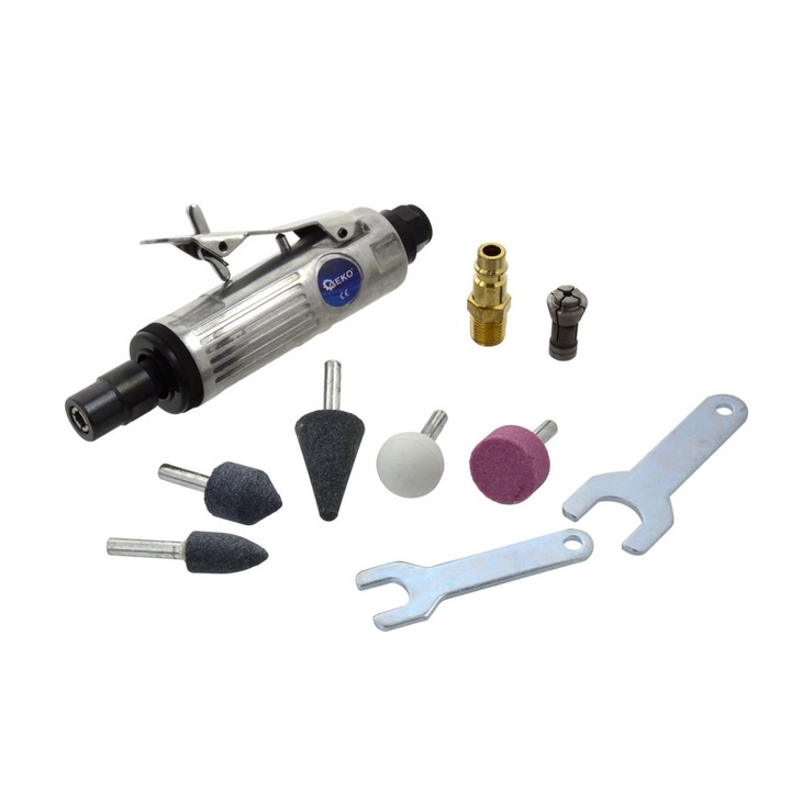Geko G03143 Pneumatikus Biax Tartozékokkal, 1/4 ", Fém Test