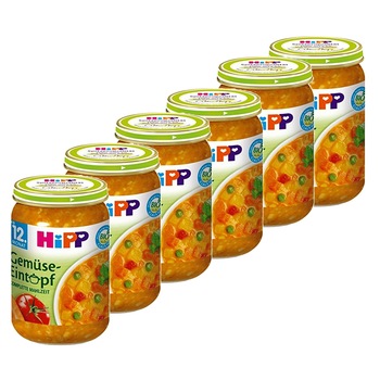 Pachet Meniu HIPP,, Tocanita Legume, 250 g, de la 1 an, 6 buc Pachet Meniu HIPP,, Tocanita Legume, 250 g, de la 1 an, 6 buc