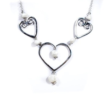 Colier confectionat manual din argint 925 cu PERLE BAROC Colier confectionat manual din argint 925 cu PERLE BAROC