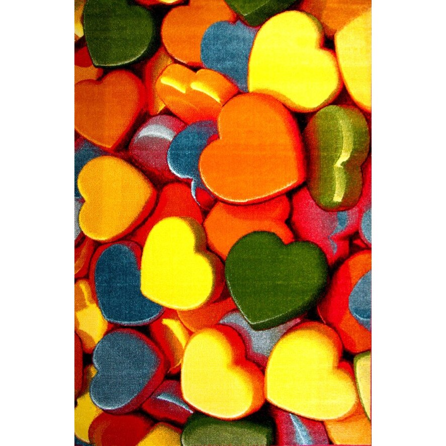 Covor Modern, Kolibri Hearts, 160x230 cm, 2300 gr/mp, 1.6x2.3 Multicolor 160.00000000x230.00000000