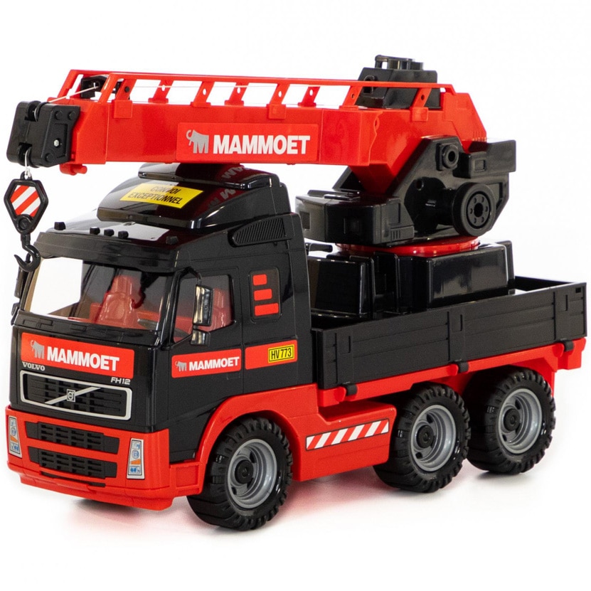 Camion cu macara Polesie - Mammoet, 49x19x31 cm