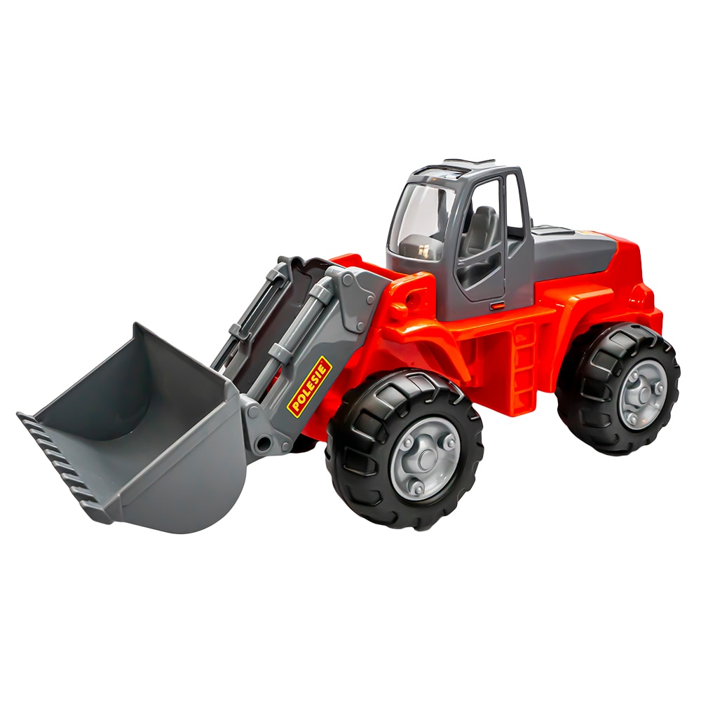 Excavator Polesie - PowerTruck, rosu, 48 x 21 x 22 cm