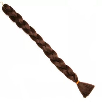 Extensii colorate de par pentru impletituri castaniu 165 g (par sintetic) Extensii colorate de par pentru impletituri castaniu 165 g (par sintetic)