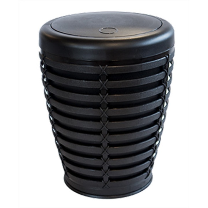 Cos baie cu capac batant PALM 7,5 l 23,5x30cm cafea