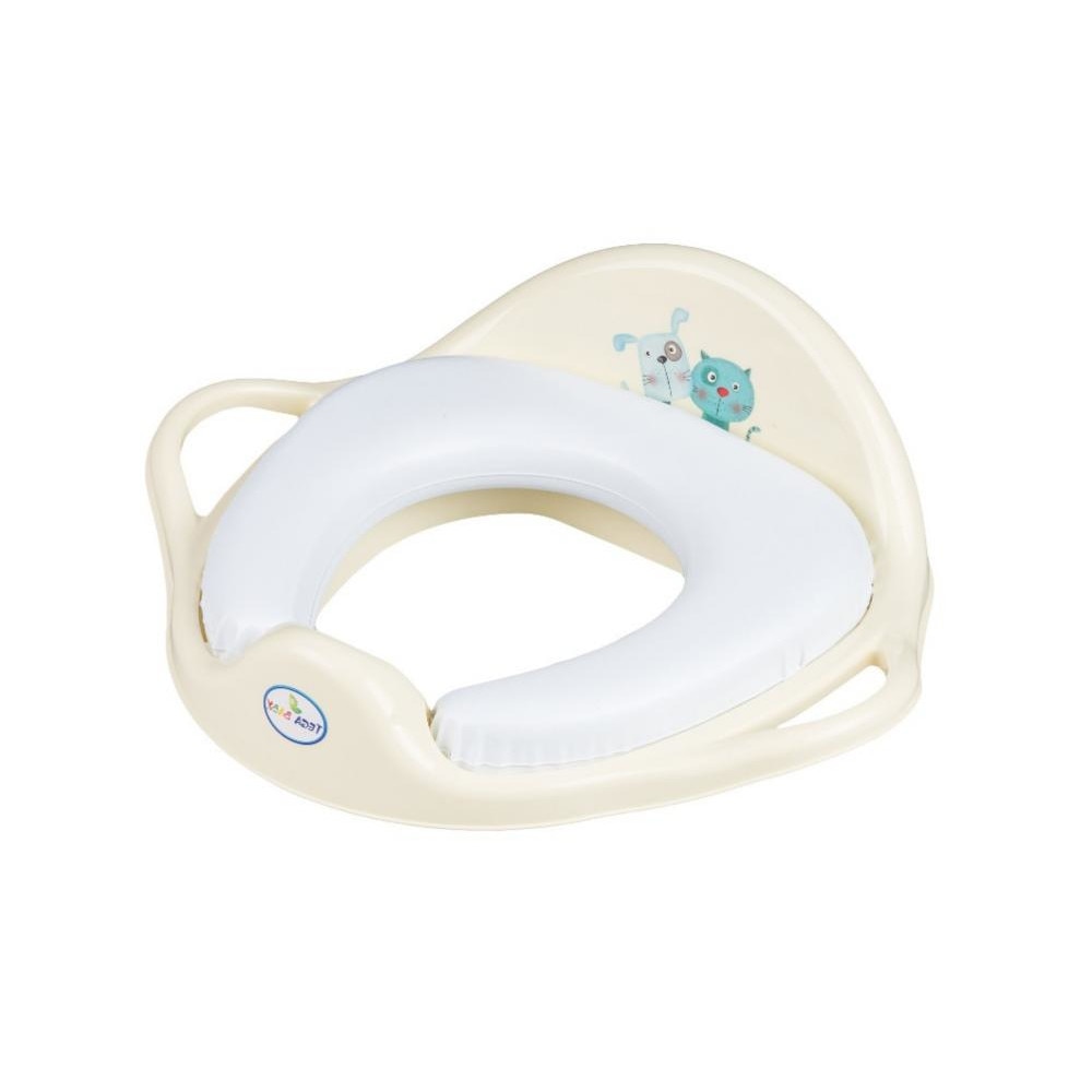 Reductor pentru toaleta moale Cat&Dog galben