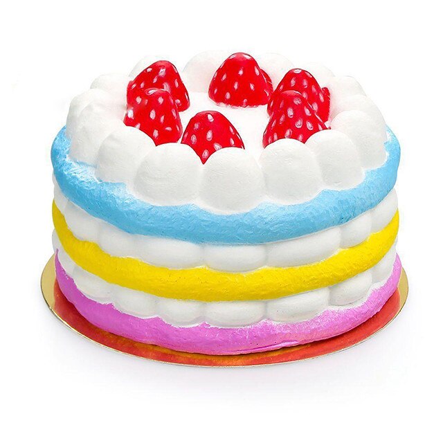 Jucarie SQUISHY, Tort cu Capsuni, Multicolor, cadou Pro Fidget Spinner marca Urban Trends