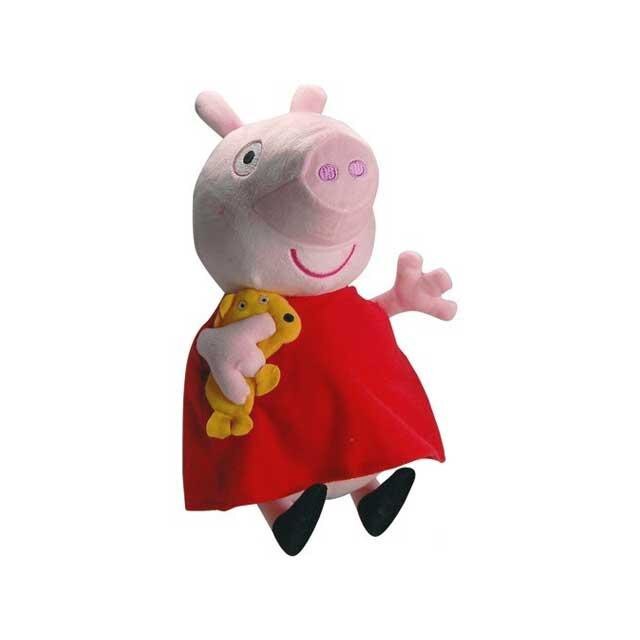 Jucarie de plus Peppa cu prieten mic 35cm