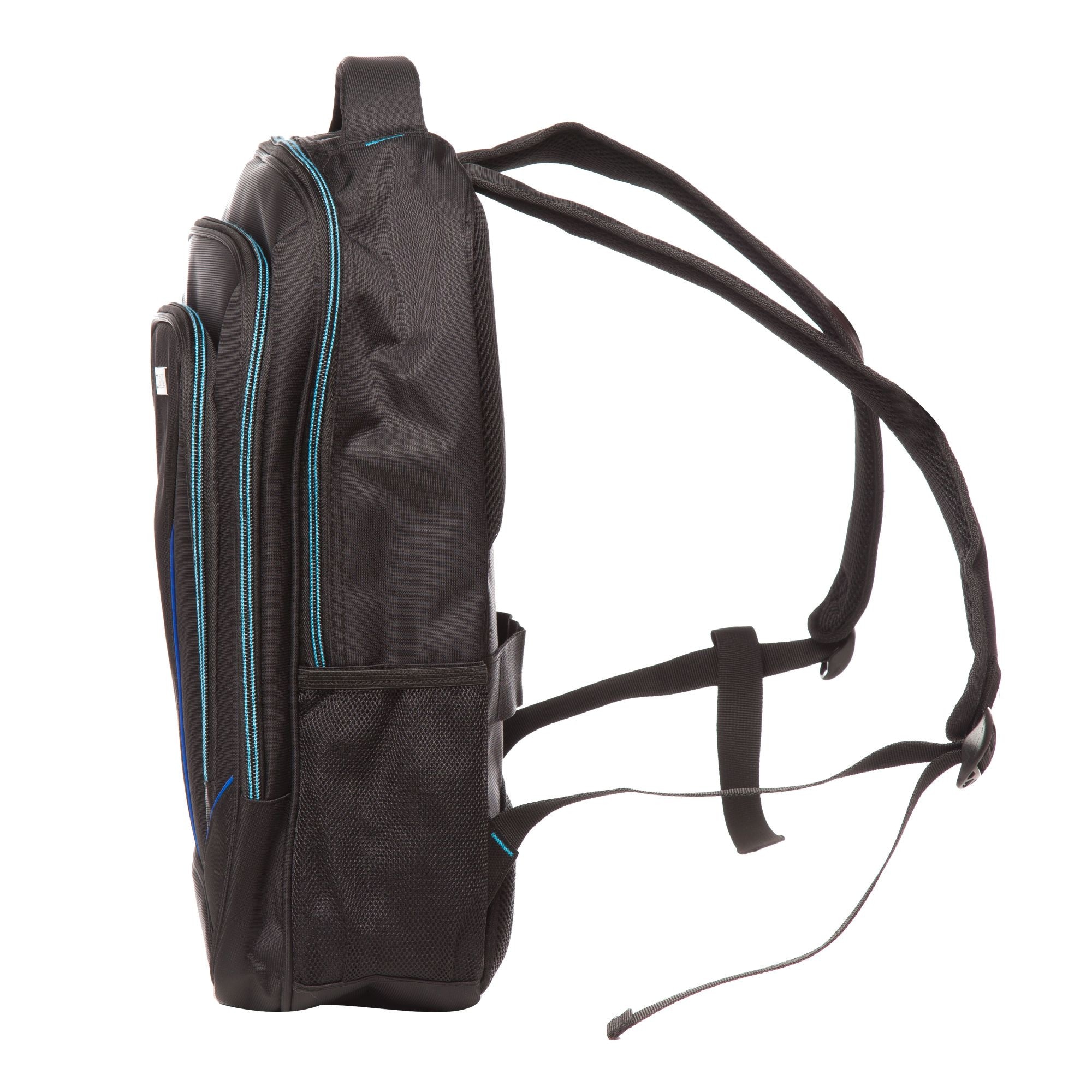 Rucsac laptop 15 inch Lamonza Toledo 38x31x5 cm negru / albastru