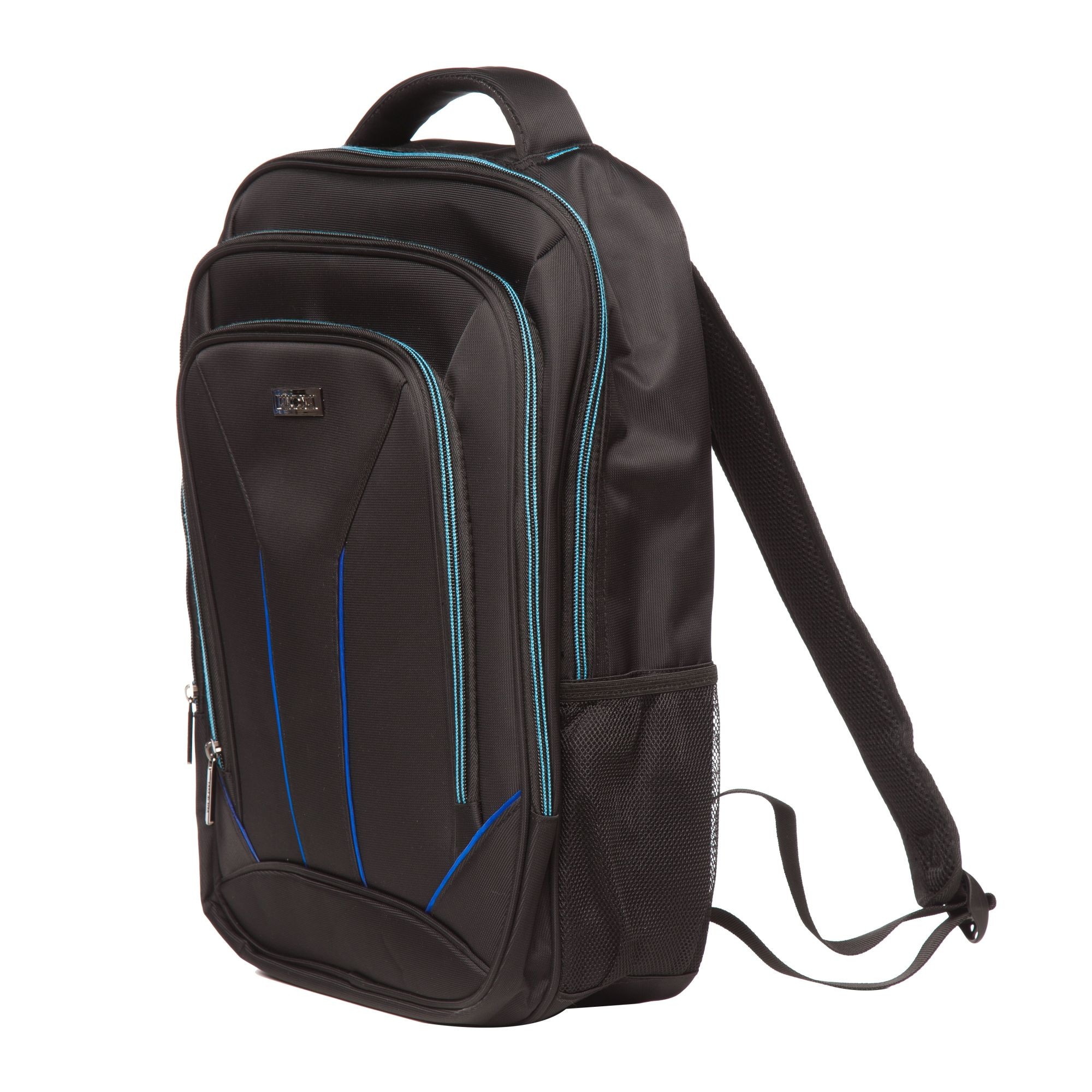 Rucsac laptop 15 inch Lamonza Toledo 38x31x5 cm negru / albastru