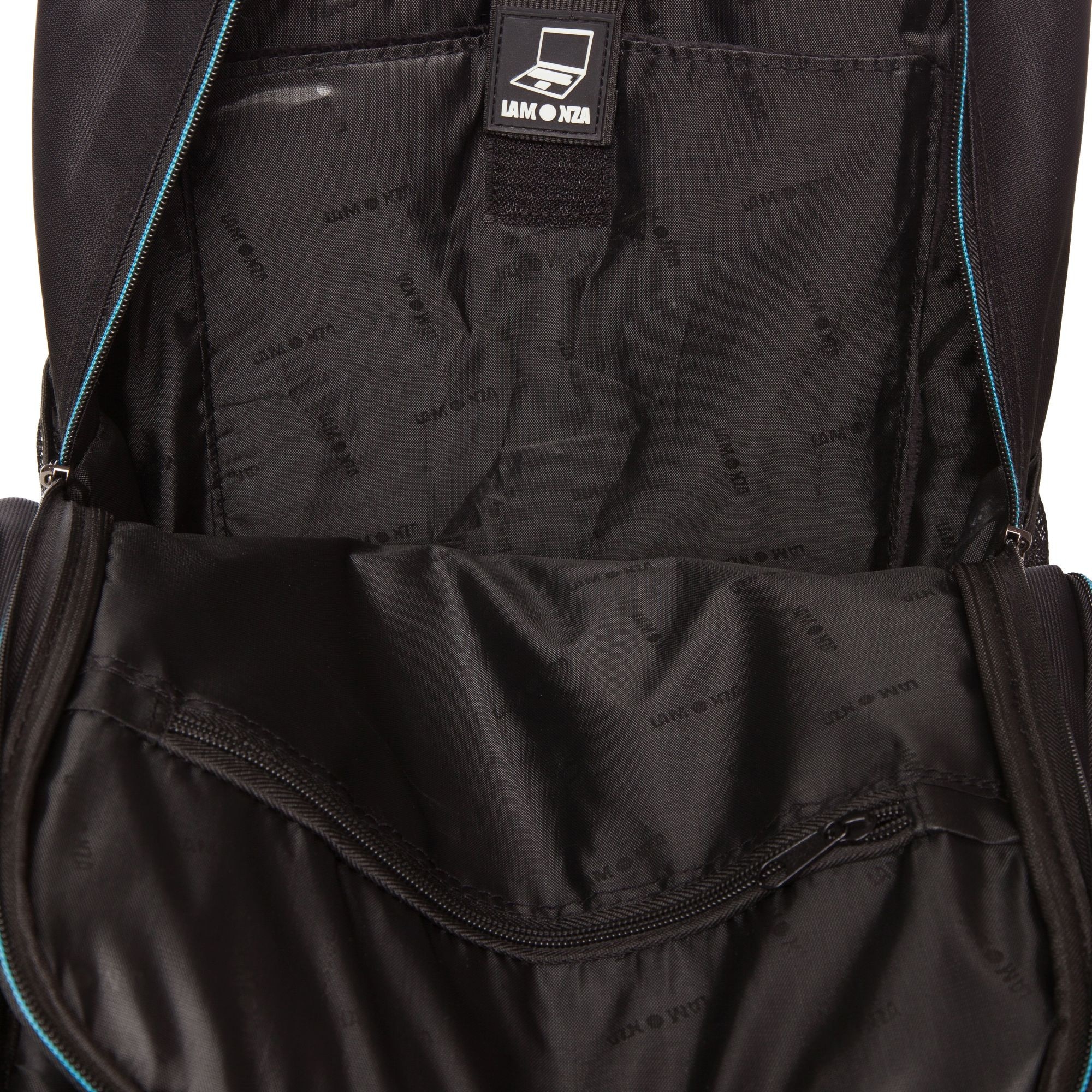 Rucsac laptop 15 inch Lamonza Toledo 38x31x5 cm negru / albastru