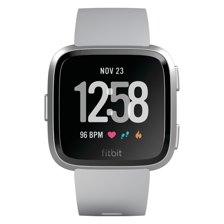 Ceas smartwatch Fitbit Versa, Argintiu