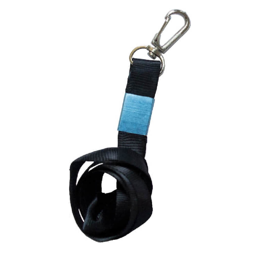 Snur textil pentru ecuson, cu carabina, 100 buc/set, negru