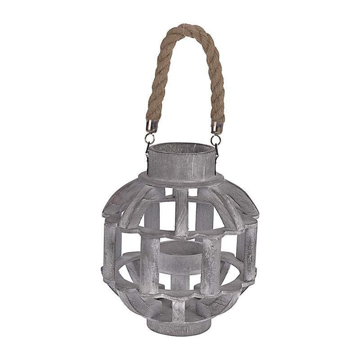 Suport lumanare din mdf cu agatatoare funie