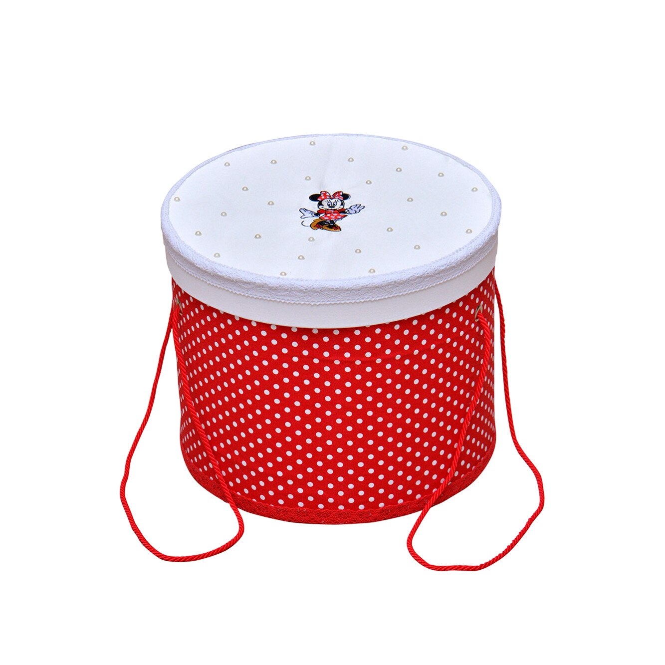 Cutie brodata pentru trusou de biserica, Minnie Mouse rosu