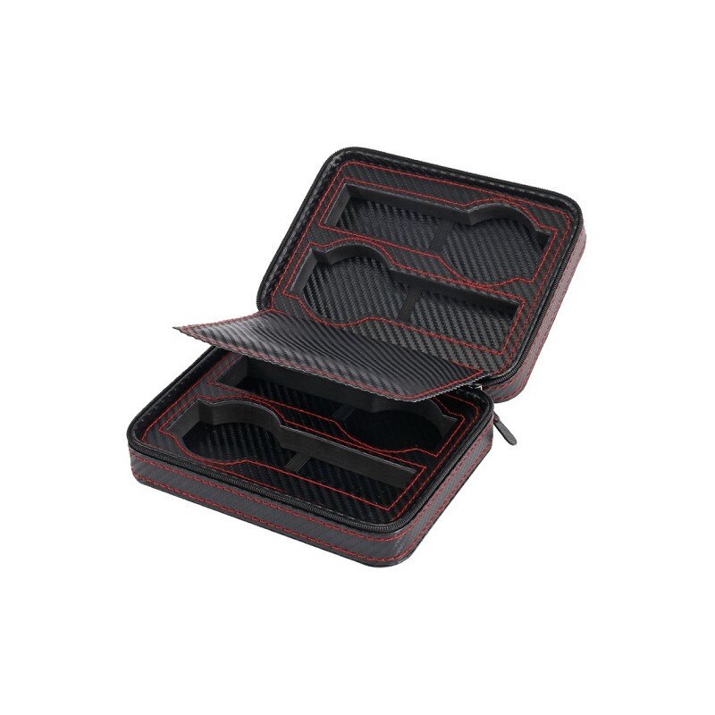 Caseta Transport Ceasuri 4 Spatii Negru Carbon