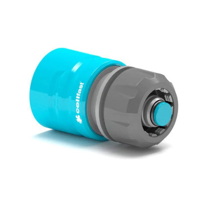 Cupla rapida 3/4 cu stop profesionala pentru furtun gradina Idealline Cellfast