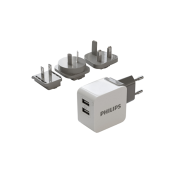 Incarcator retea Philips, DLP2220/10, Fast Charger, USB, 5V / 3.1A output, include 4 stechere interschimbabile pentru EU, US, UK, AU Incarcator retea Philips, DLP2220/10, Fast Charger, USB, 5V / 3.1A output, include 4 stechere interschimbabile pentru EU, US, UK, AU