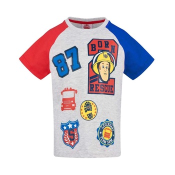 Tricou Pompierul Sam gri Tricou Pompierul Sam gri