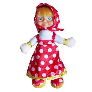 Papusa Masha 23cm cu rochita rosie, varsta 3 ani+ Papusa Masha 23cm cu rochita rosie, varsta 3 ani+