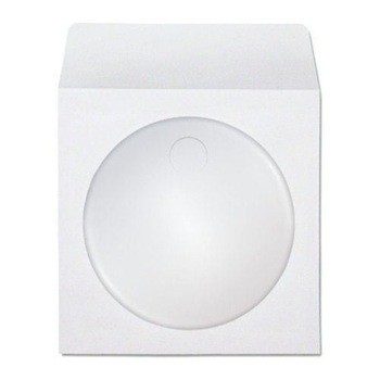 Plic CD/DVD cu fereastra,alb,90gr Plic CD/DVD cu fereastra,alb,90gr