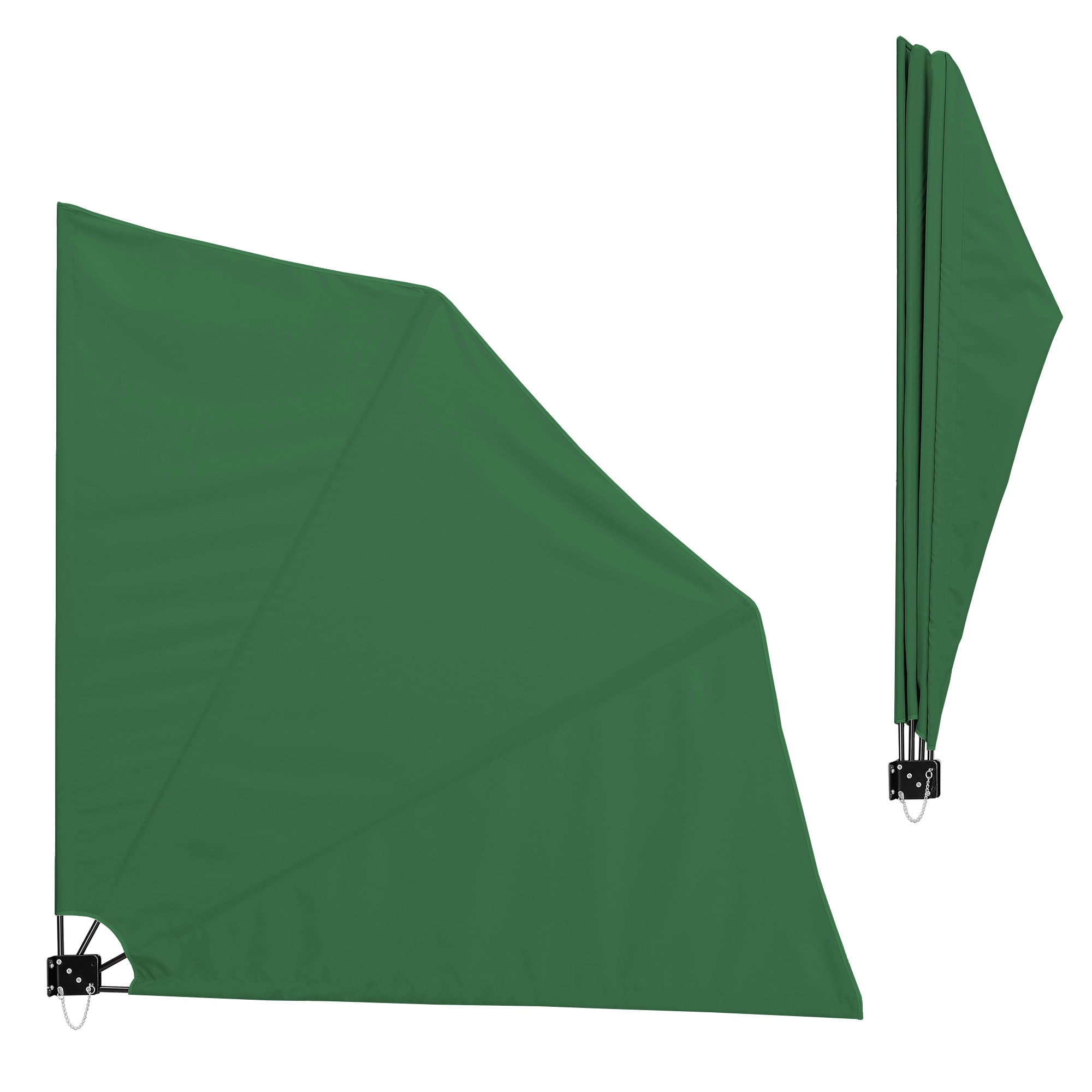Umbrela de soare montabila pe perete Fancy, casa.pro, 160 x 160 cm, poliester, verde, impermeabila