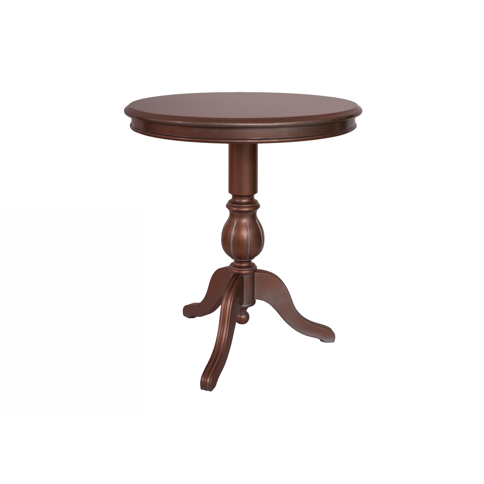 Masa lemn masiv Aura Bronz argintat 60x60x65 cm
