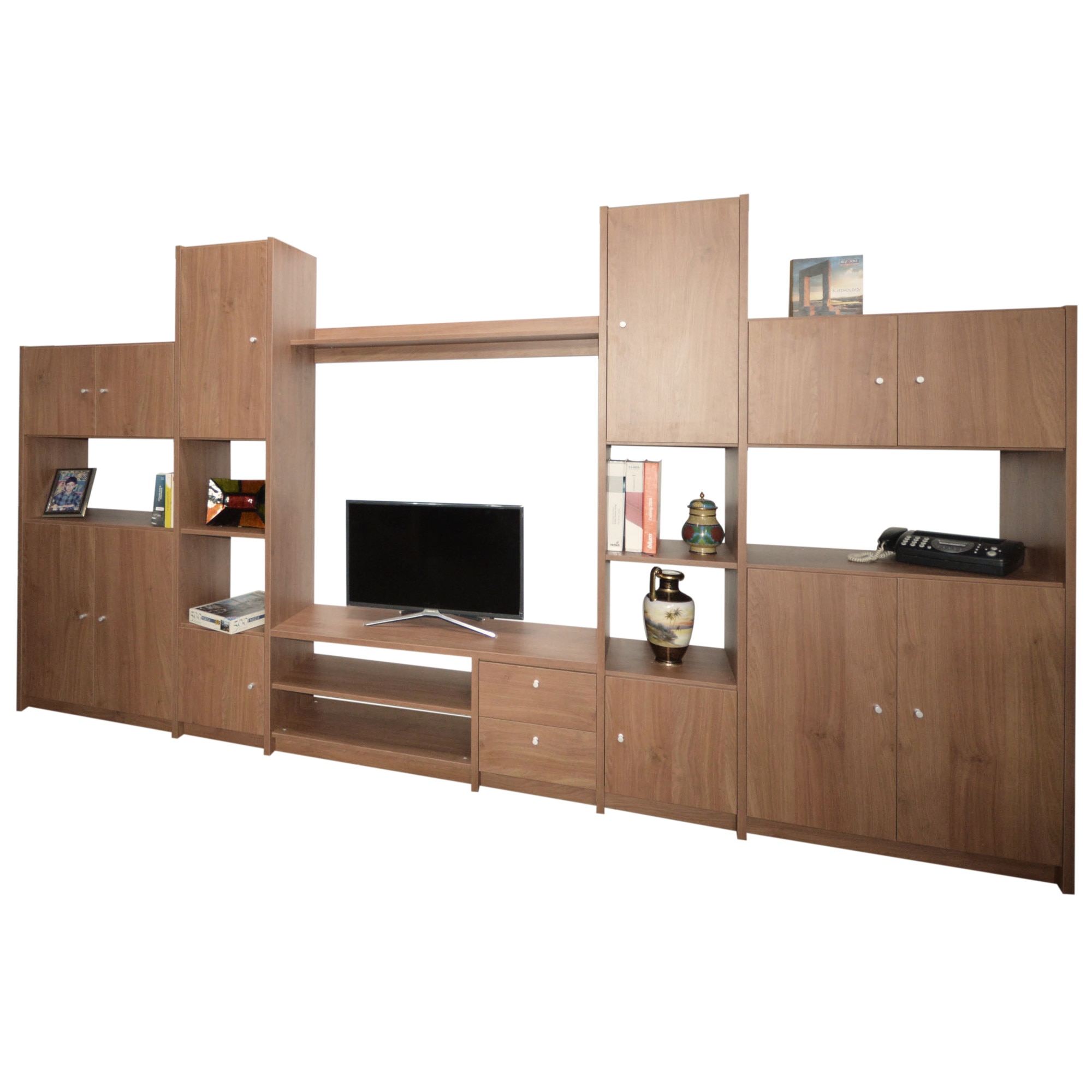 Biblioteca UniMob Model 2 TV, 382x40x200 cm PAL 25/18 mm