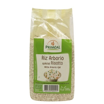 Orez ARBORIO alb bio. Primeal, 500g Orez ARBORIO alb bio. Primeal, 500g