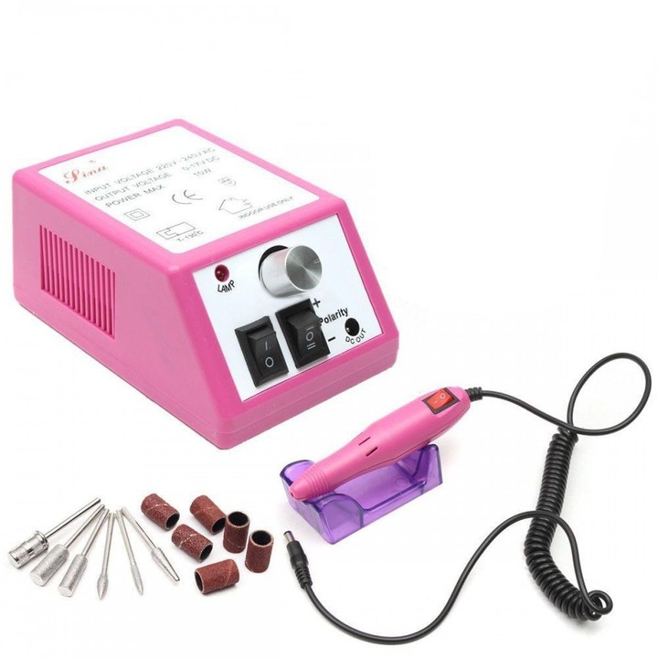 Pila electrica pentru unghii cu gel electrica pentru manichiura si pedichiura 20.000 rotatii