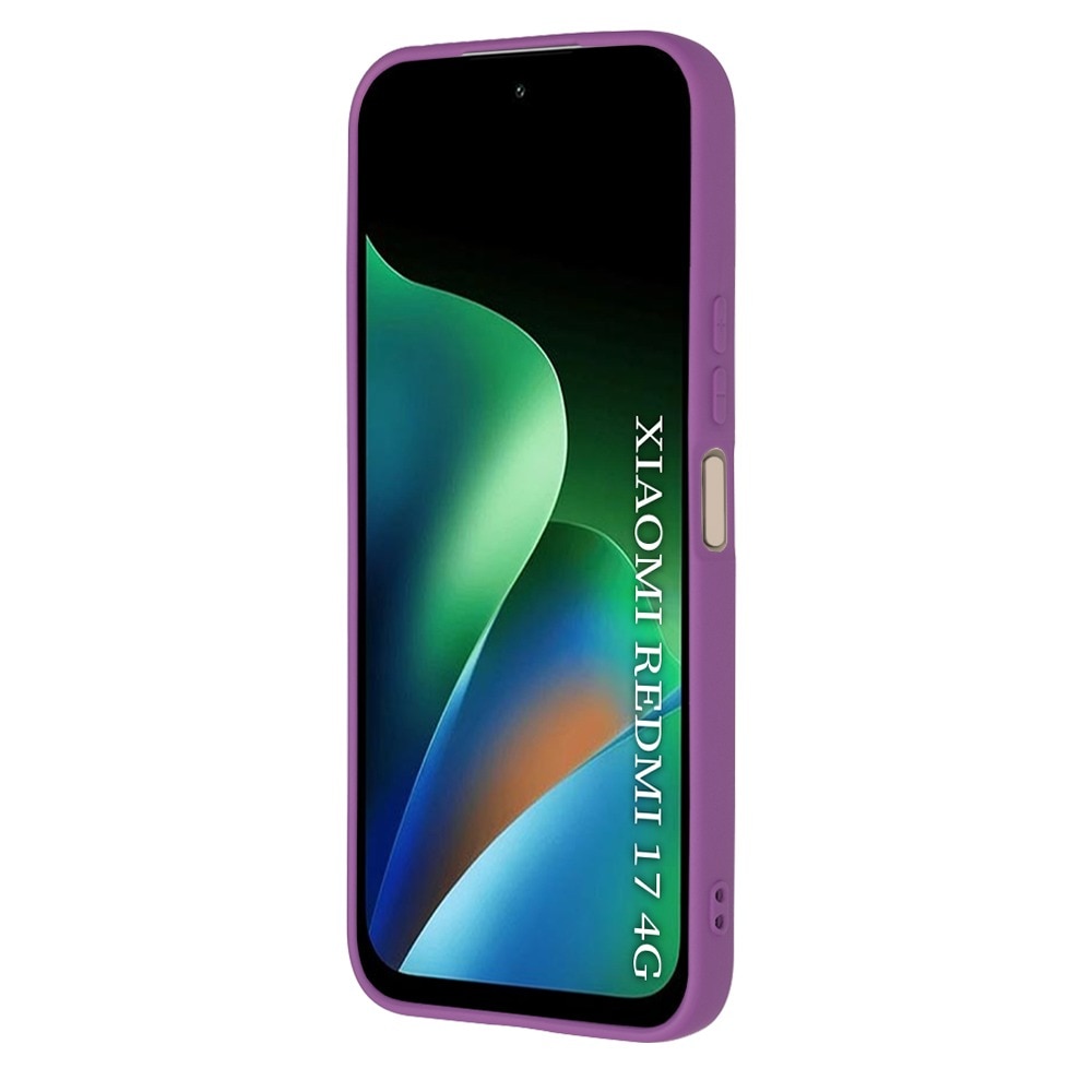 Husa pentru Xiaomi Redmi 17 4G / Redmi 17 5G Daden® Silicon SoftFlex, Ultra Slim, Protectie sporita, Interior de microfibra, Mov inchis