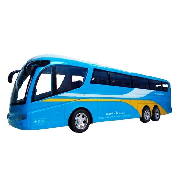 Jucarie autobuz cu telecomanda, albastru