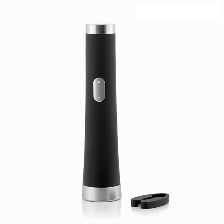 Tirbuson electric cu taietor de sigilii, InnovaGoods, negru, ABS cu otel inoxidabil, Usor de folosit