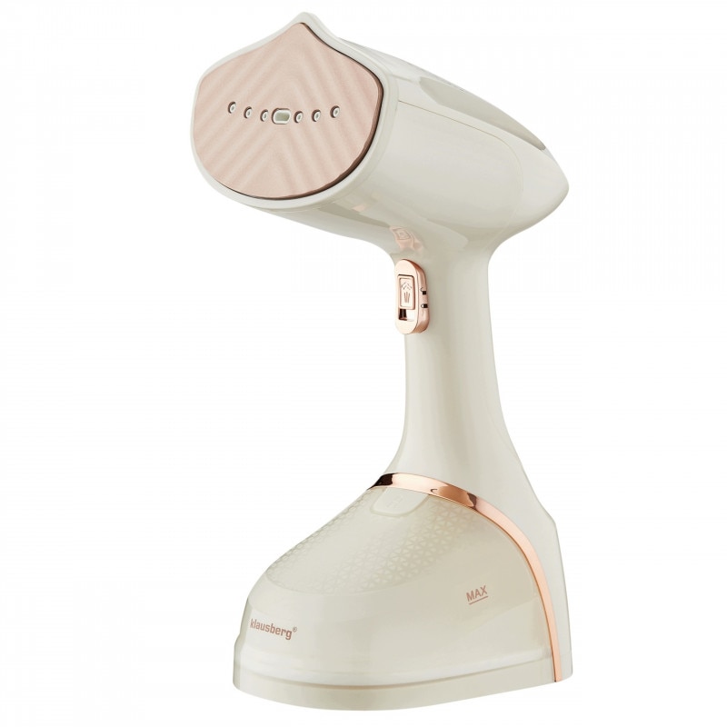 Fier de calcat cu abur Klausberg KB 9078, 1500 W, 400 ml, calcare verticala, placa ceramica, bej
