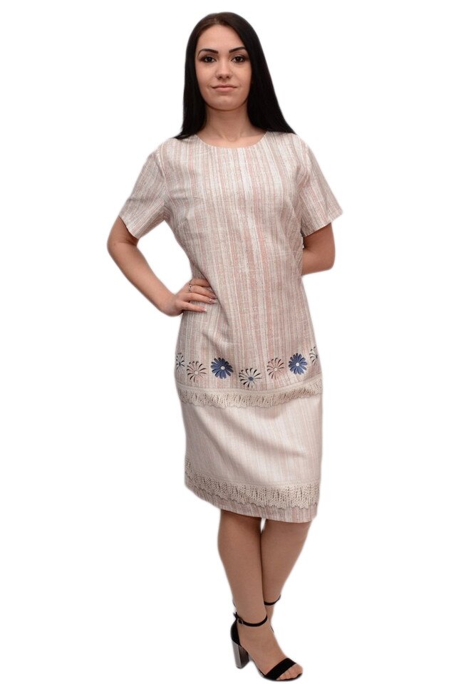 Rochie de zi pentru primavara, vara, cu imprimeu floral, D&J Exclusive, Multicolor