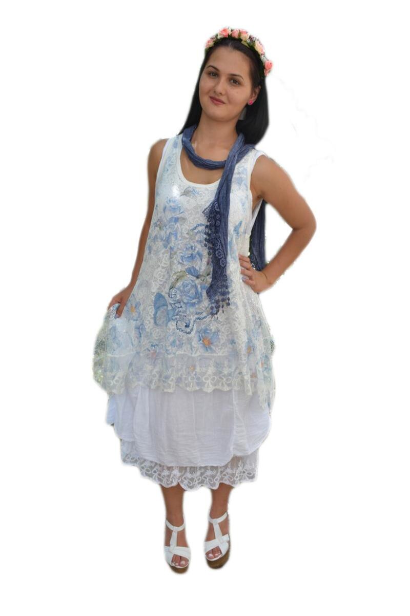 Rochie tinereasca, moderna, D&J Exclusive, Alb, Alb