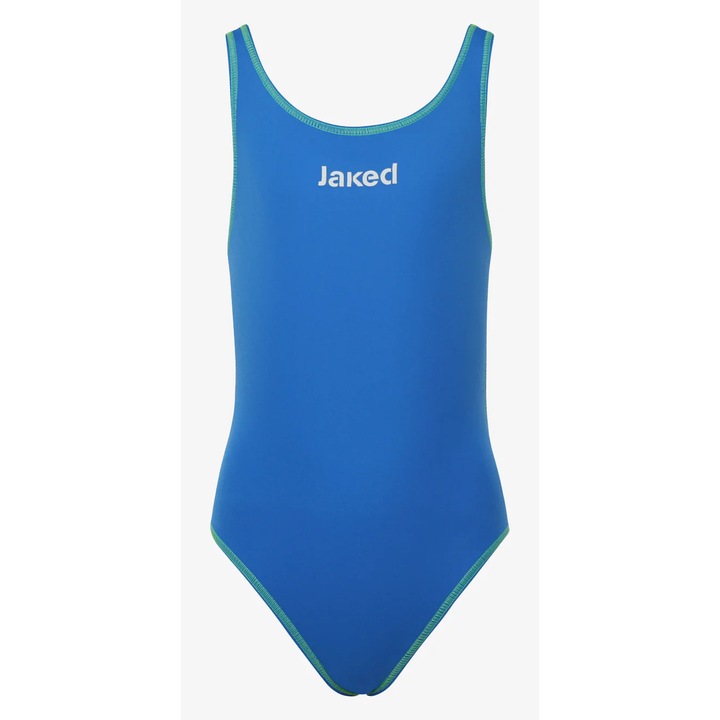 Costum inot Jaked fete, MILANO, albastru/galben, 4 ANI, 20-22 EU