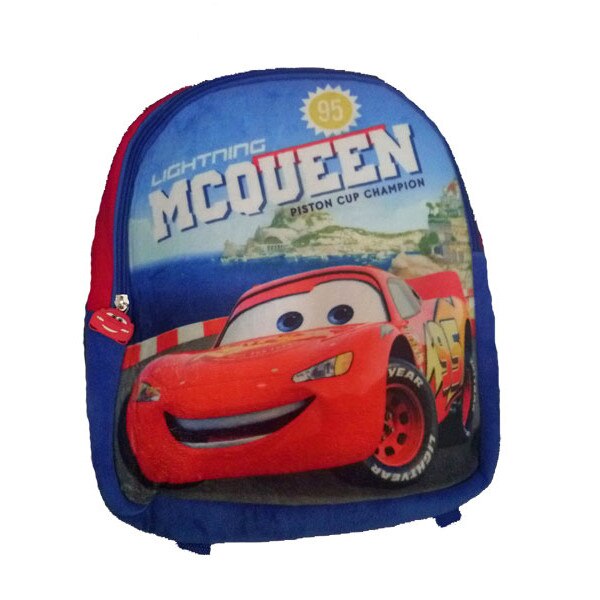 Ghiozdan velur, Cars, albastru