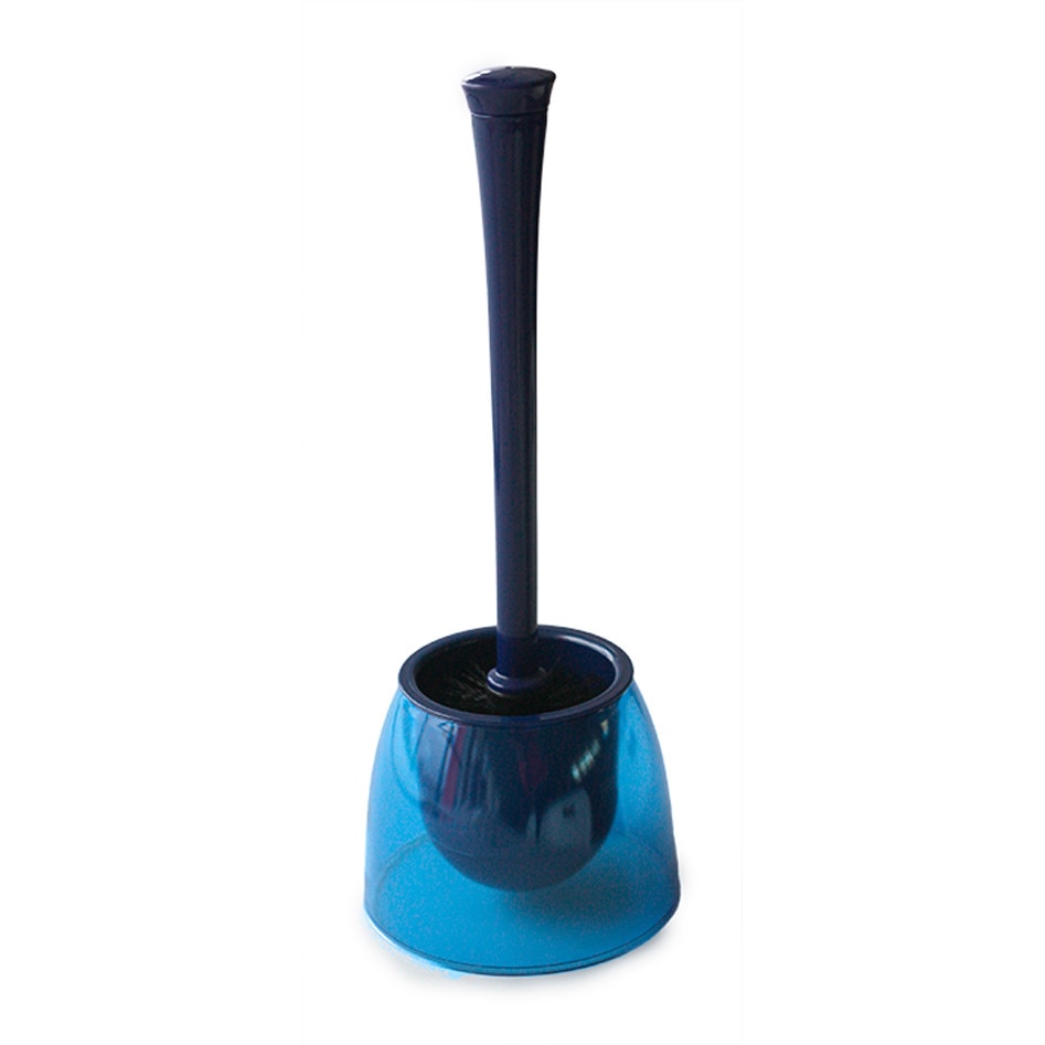 Perie WC NEON transparent albastra