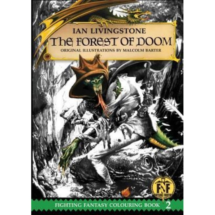 Official Fighting Fantasy Colouring Book 2: The Forest of Doom, Ian Livingstone (Author)