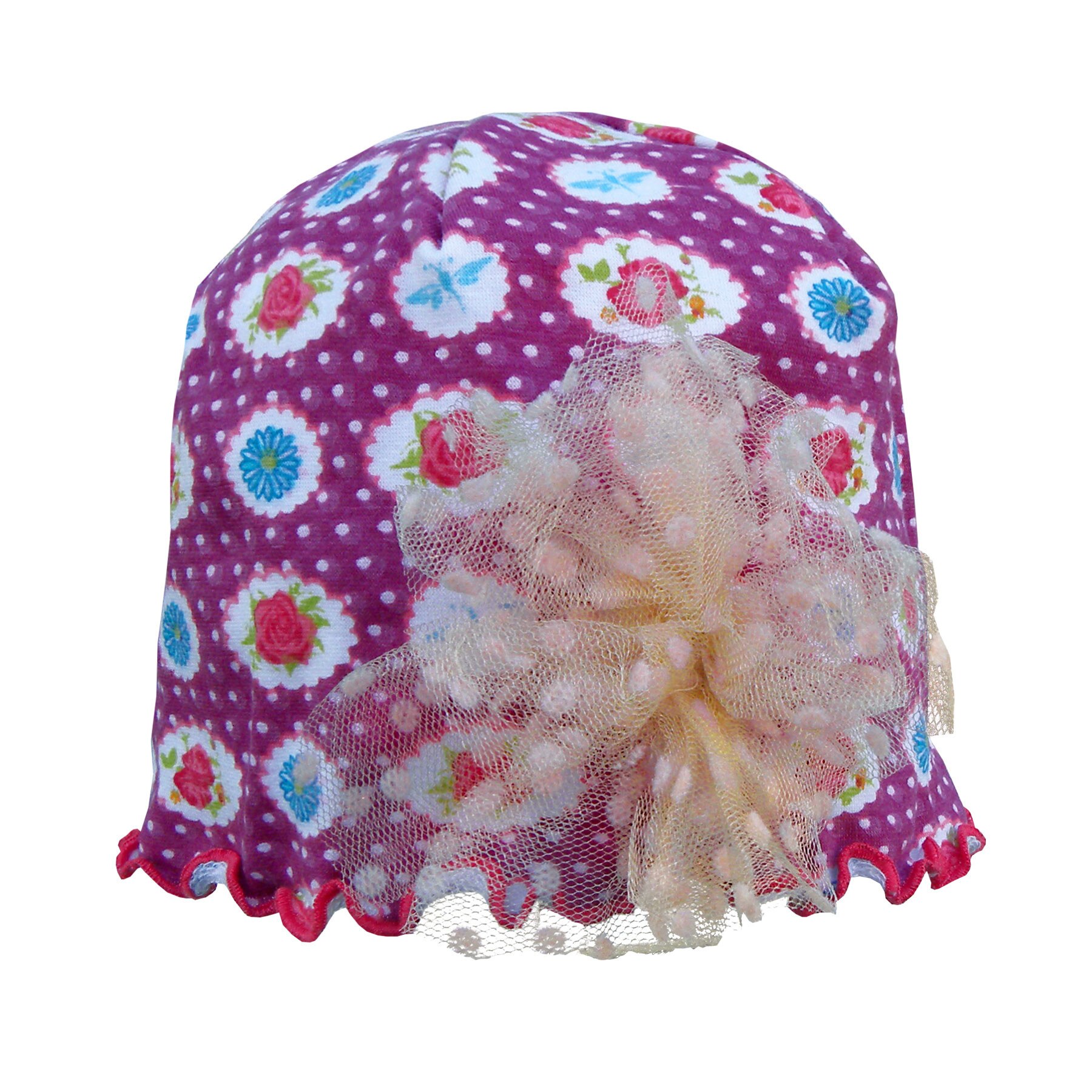 Es Piticot imprimat cu trandafiri C266, violet, Violet