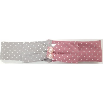 Bentita Piticot cu dungi si fundita BT62NN, buline gri, Gri/Roz pastel Bentita Piticot cu dungi si fundita BT62NN, buline gri, Gri/Roz pastel