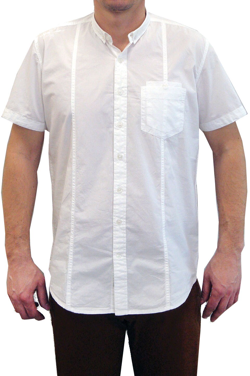 Camasa pentru barbati STYLER, model 80070, cu maneca scurta, alb, L